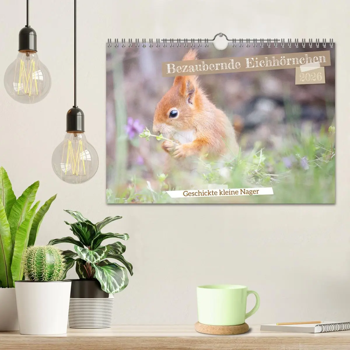 Bild: 9783457328118 | Bezaubernde Eichhörnchen (Wandkalender 2026 DIN A4 quer), CALVENDO...