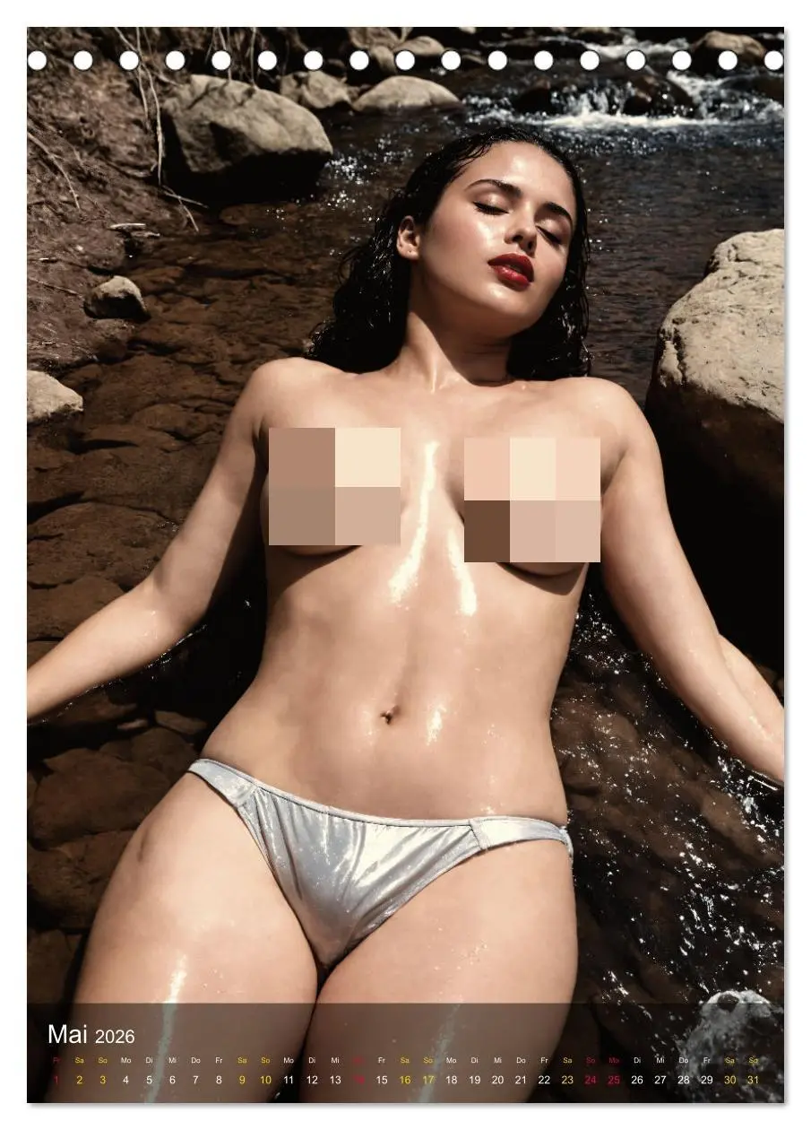 Bild: 9783516278118 | Feuchte Faszination - Wasser und Weiblichkeit (Tischkalender 2026...