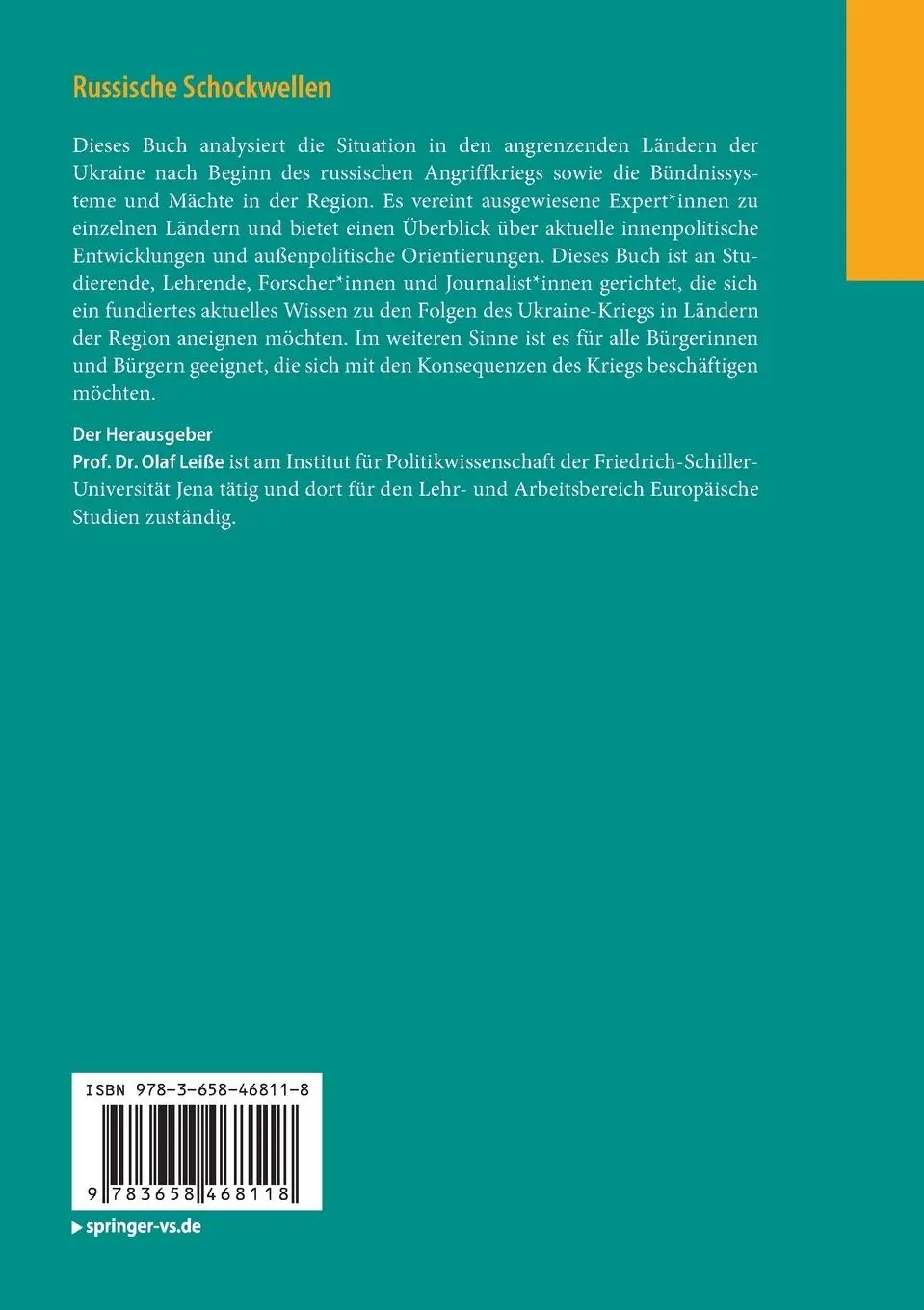 Rückseite: 9783658468118 | Russische Schockwellen | Olaf Leiße | Taschenbuch | x | Deutsch | 2025