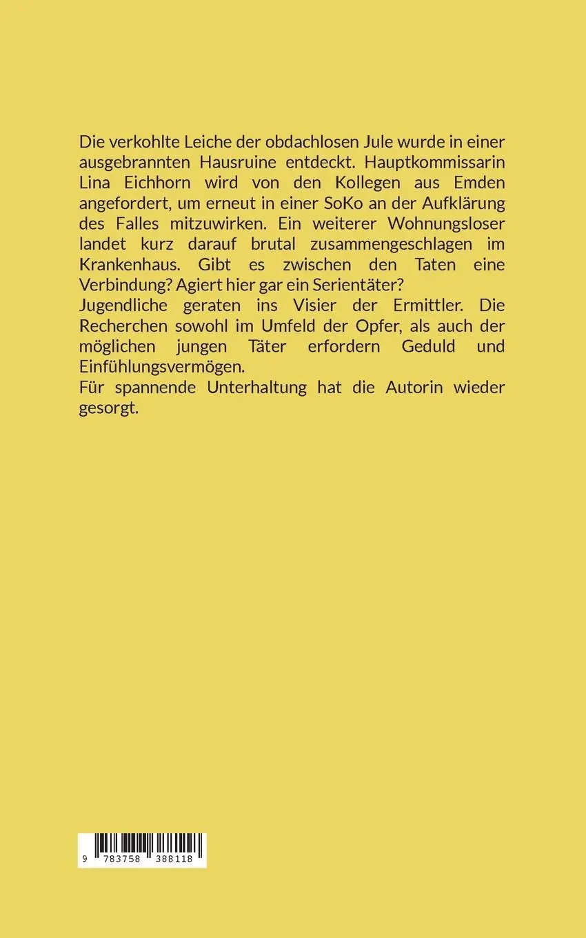 Rückseite: 9783758388118 | Schutzlose Räume | Lina Eichhorn ermittelt in Emden | Marion Scheer