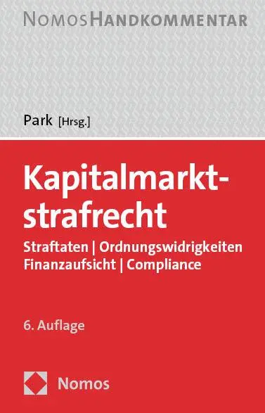 Cover: 9783848788118 | Kapitalmarktstrafrecht | Tido Park | Buch | NomosKommentar | 1575 S.
