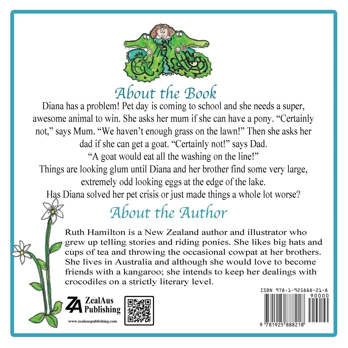 Rückseite: 9781925888218 | Diana and Her Crocodiles | R. M. Hamilton | Taschenbuch | Englisch
