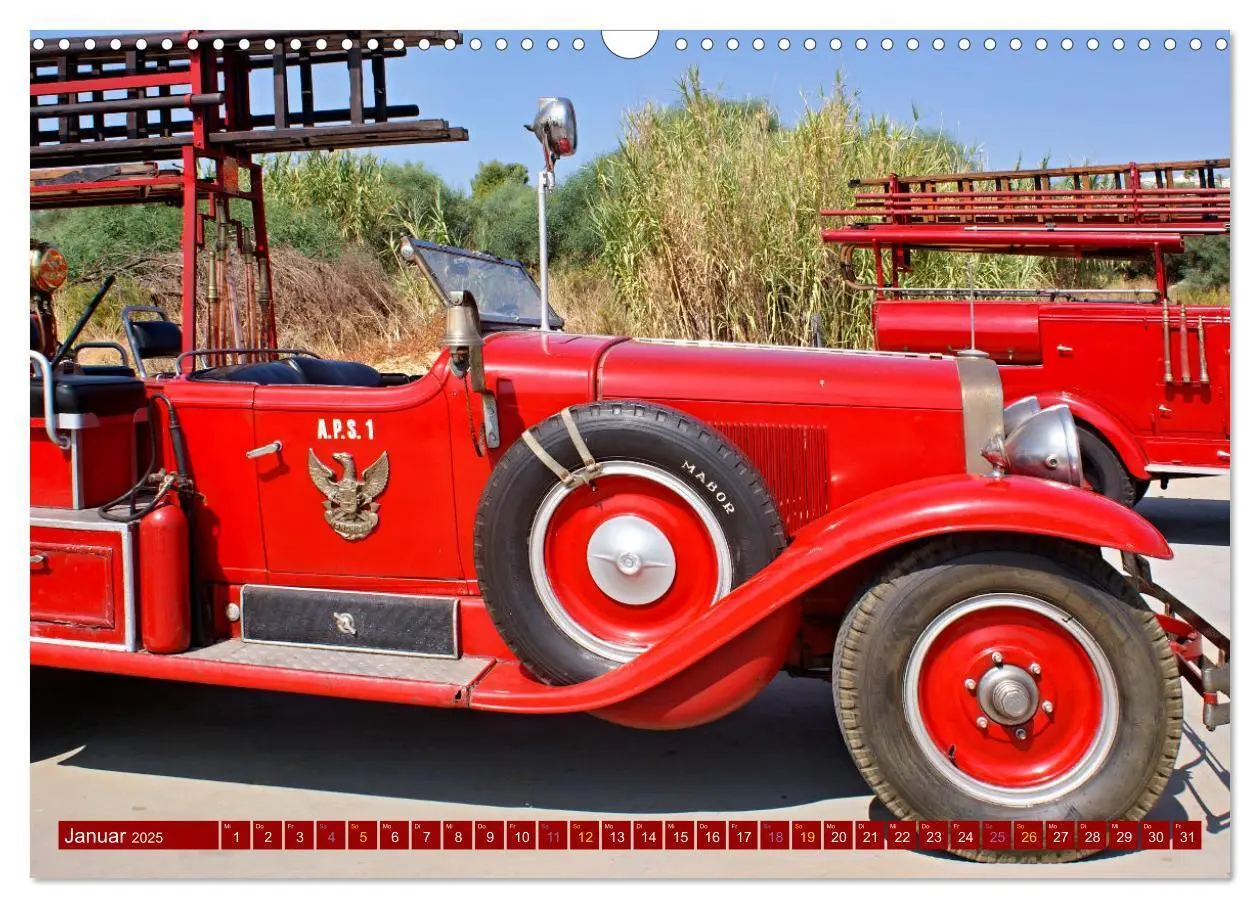 Bild: 9783383998218 | Feuerwehrautos (Wandkalender 2025 DIN A3 quer), CALVENDO...