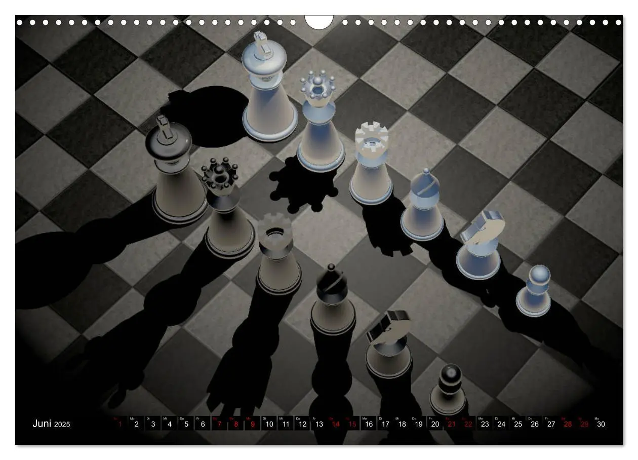Bild: 9783435398218 | SCHACH - Spiel der Könige (Wandkalender 2025 DIN A3 quer), CALVENDO...