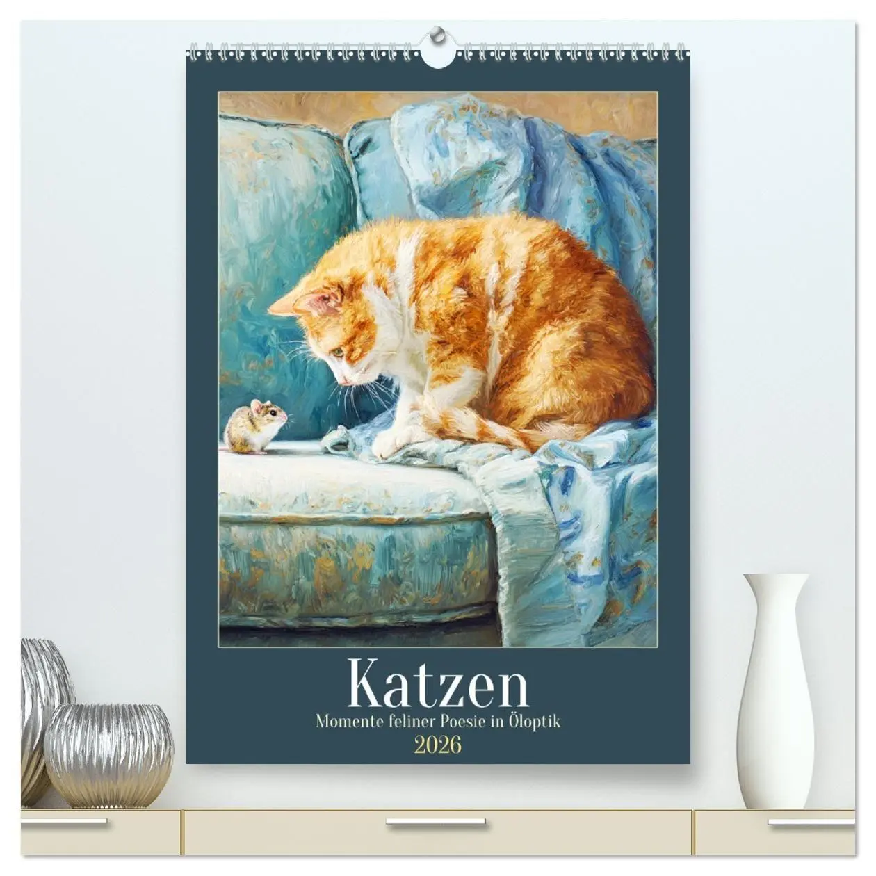 Cover: 9783516718218 | Katzen. Momente feliner Poesie in Öloptik (hochwertiger Premium...