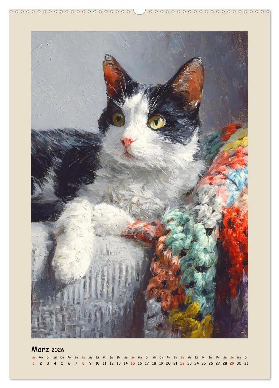 Bild: 9783516718218 | Katzen. Momente feliner Poesie in Öloptik (hochwertiger Premium...