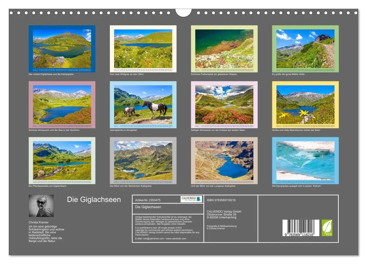 Bild: 9783569118218 | Die Giglachseen (Wandkalender 2027 DIN A3 quer), CALVENDO...