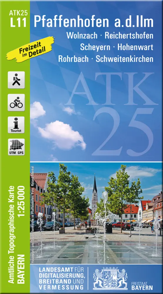 Cover: 9783899338218 | ATK25-L11 Pfaffenhofen a.d.Ilm (Amtliche Topographische Karte 1:25000)