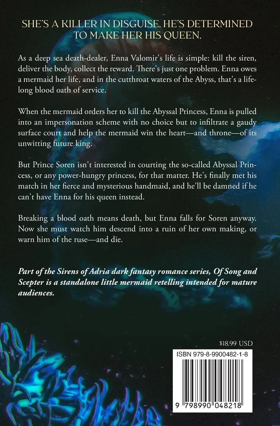 Rückseite: 9798990048218 | Of Song and Scepter | A Dark Little Mermaid Retelling | Liesl West