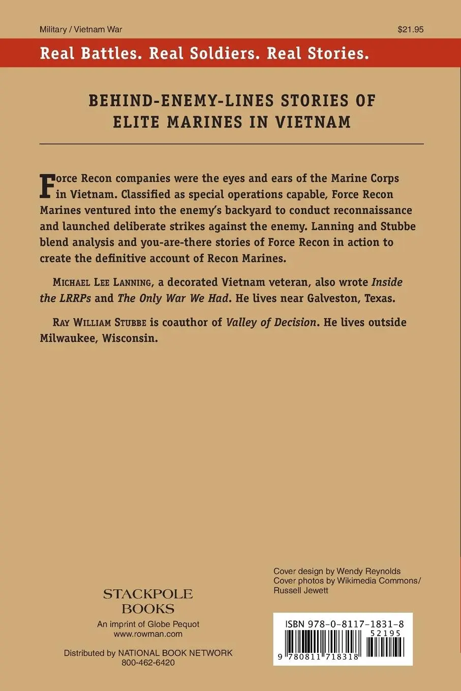 Rückseite: 9780811718318 | Inside Force Recon | Recon Marines in Vietnam | Lanning (u. a.) | Buch