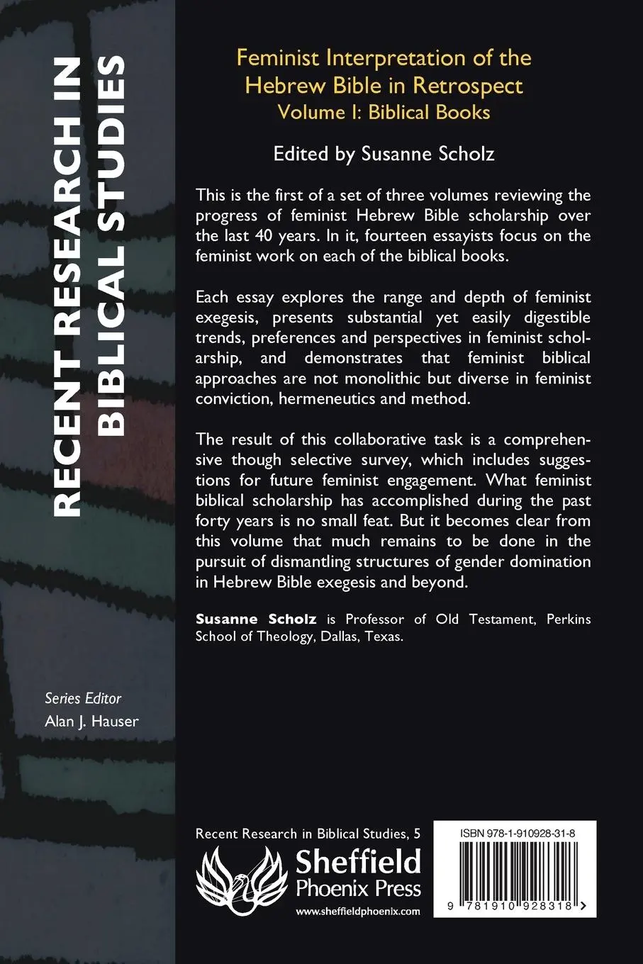 Rückseite: 9781910928318 | Feminist Interpretation of the Hebrew Bible in Retrospect | Scholz