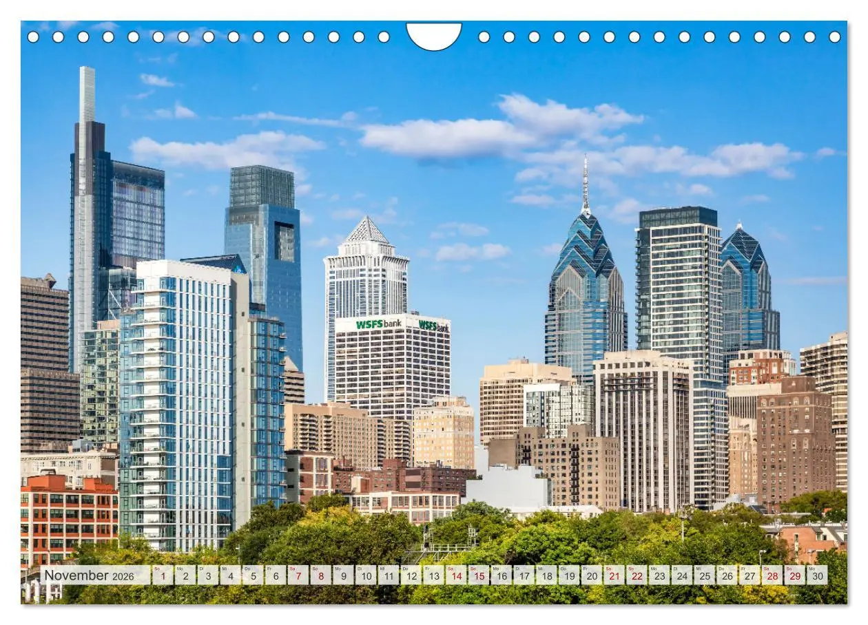Bild: 9783457308318 | PHILADELPHIA Historie und Moderne (Wandkalender 2026 DIN A4 quer),...