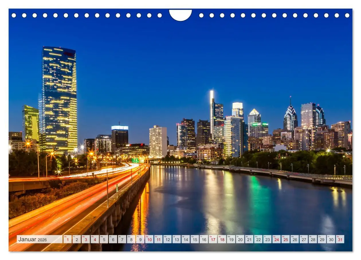 Bild: 9783457308318 | PHILADELPHIA Historie und Moderne (Wandkalender 2026 DIN A4 quer),...