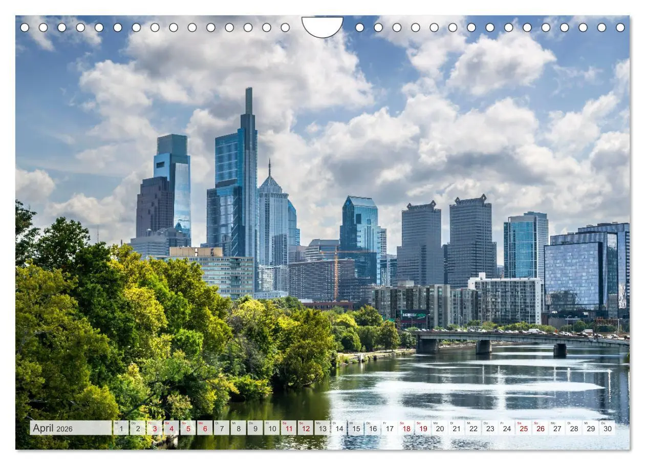 Bild: 9783457308318 | PHILADELPHIA Historie und Moderne (Wandkalender 2026 DIN A4 quer),...