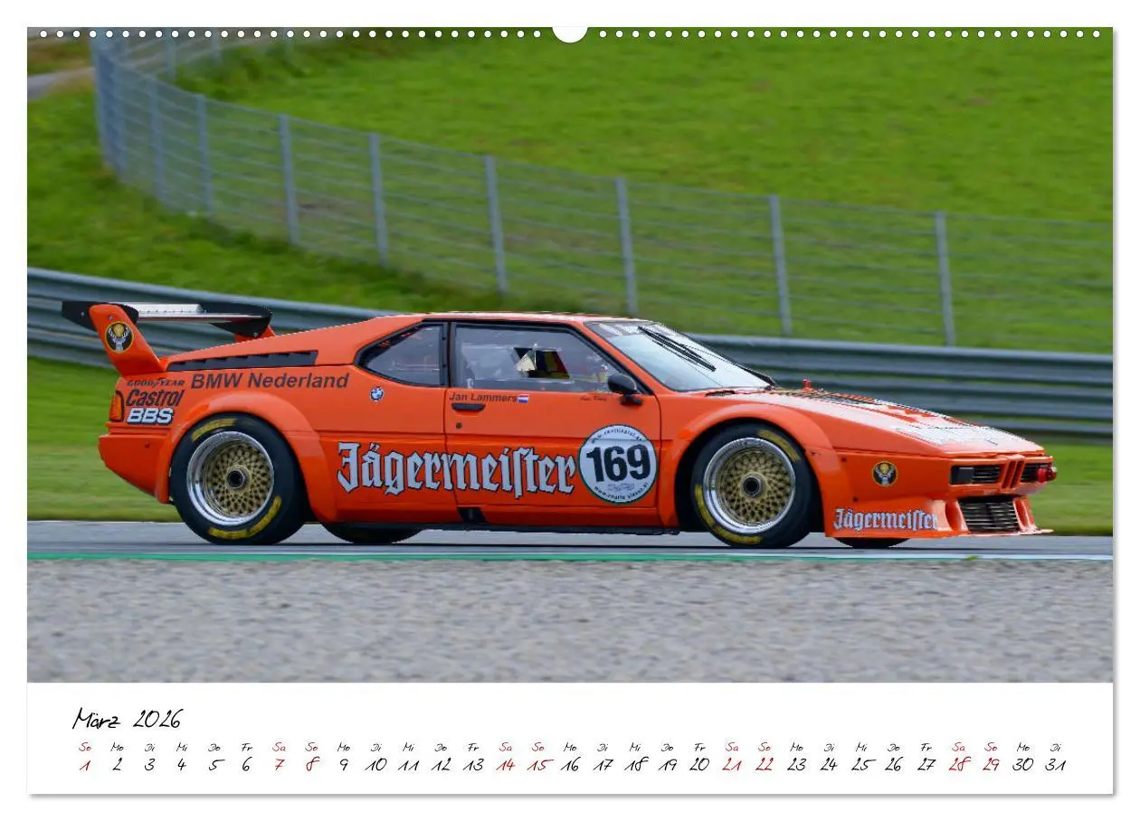 Bild: 9783457618318 | BMW M1 Procar (Wandkalender 2026 DIN A2 quer), CALVENDO Monatskalender