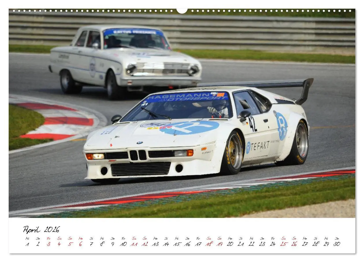 Bild: 9783457618318 | BMW M1 Procar (Wandkalender 2026 DIN A2 quer), CALVENDO Monatskalender