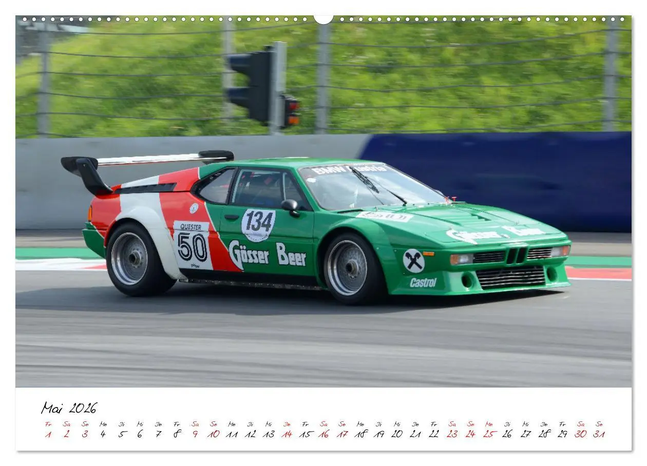 Bild: 9783457618318 | BMW M1 Procar (Wandkalender 2026 DIN A2 quer), CALVENDO Monatskalender