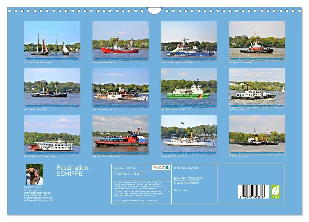 Bild: 9783457858318 | Faszination - SCHIFFE (Wandkalender 2026 DIN A3 quer), CALVENDO...
