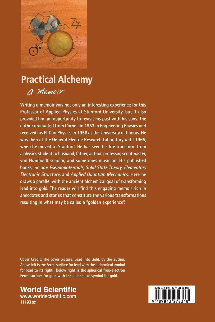 Rückseite: 9789813278318 | PRACTICAL ALCHEMY | A MEMOIR | Harrison Walter A | Taschenbuch | 2018