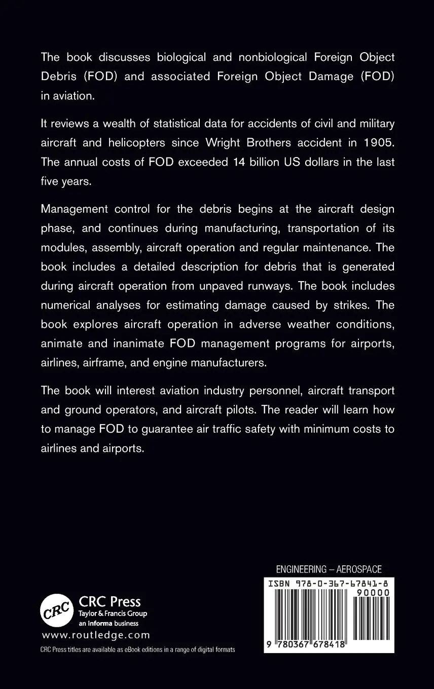 Rückseite: 9780367678418 | Foreign Object Debris and Damage in Aviation | Ahmed F. El-Sayed