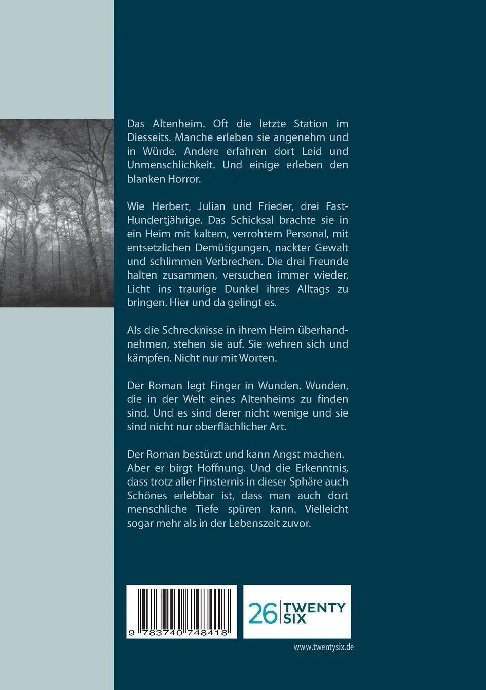 Rückseite: 9783740748418 | Altenheim | Roman | Torsten Markwirth | Taschenbuch | 456 S. | Deutsch