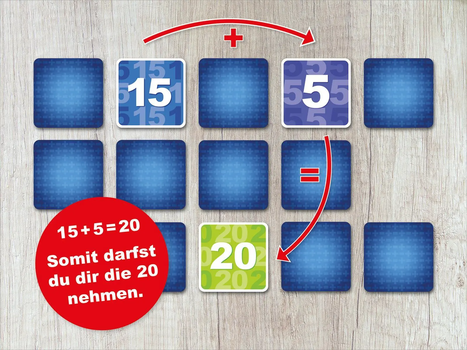 Bild: 4014489138518 | Science &amp; Kids - 1, 2, 3 ... vorbei! Mathe-Memo Addition &amp; Subtraktion