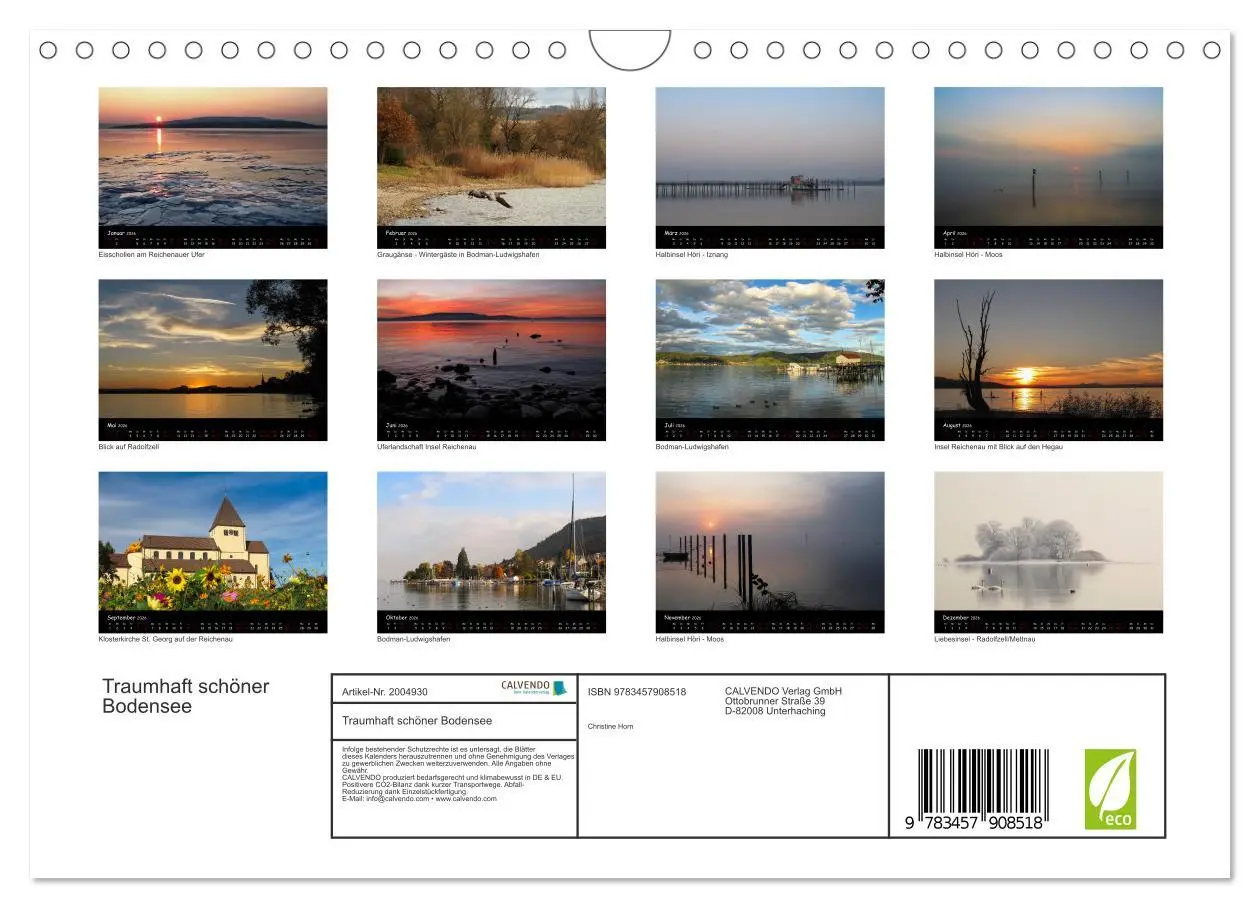 Bild: 9783457908518 | Traumhaft schöner Bodensee (Wandkalender 2026 DIN A4 quer),...
