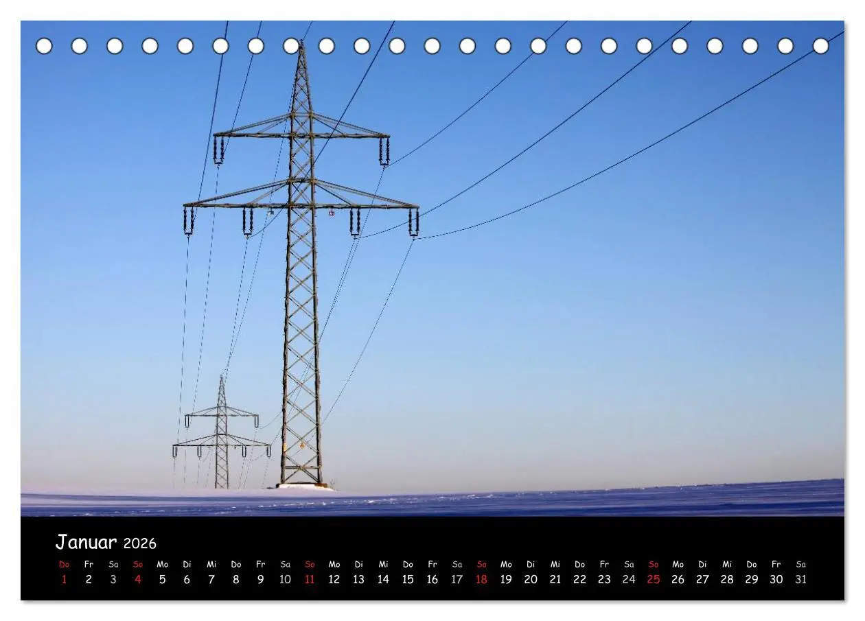 Bild: 9783516168518 | Unter Strom (Tischkalender 2026 DIN A5 quer), CALVENDO Monatskalender