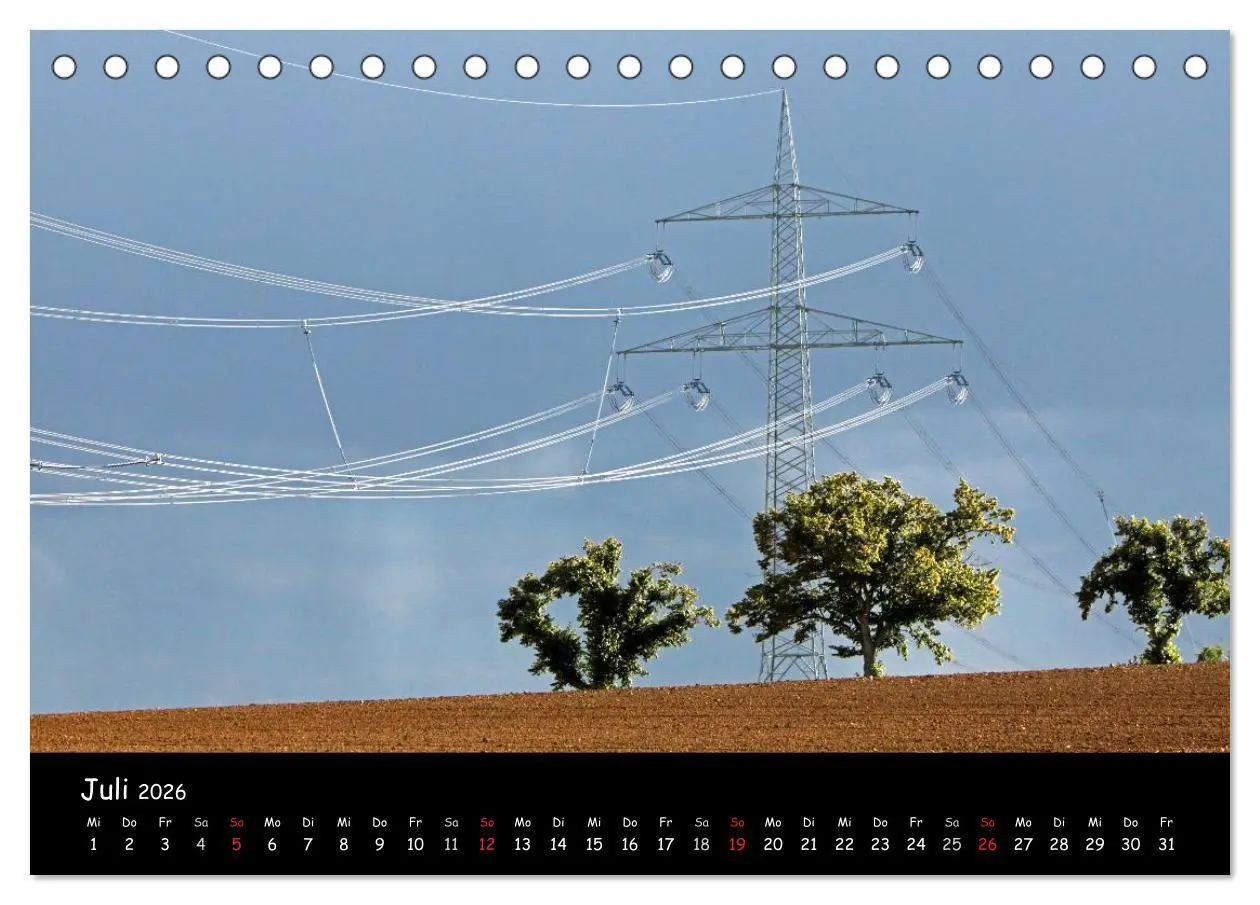Bild: 9783516168518 | Unter Strom (Tischkalender 2026 DIN A5 quer), CALVENDO Monatskalender