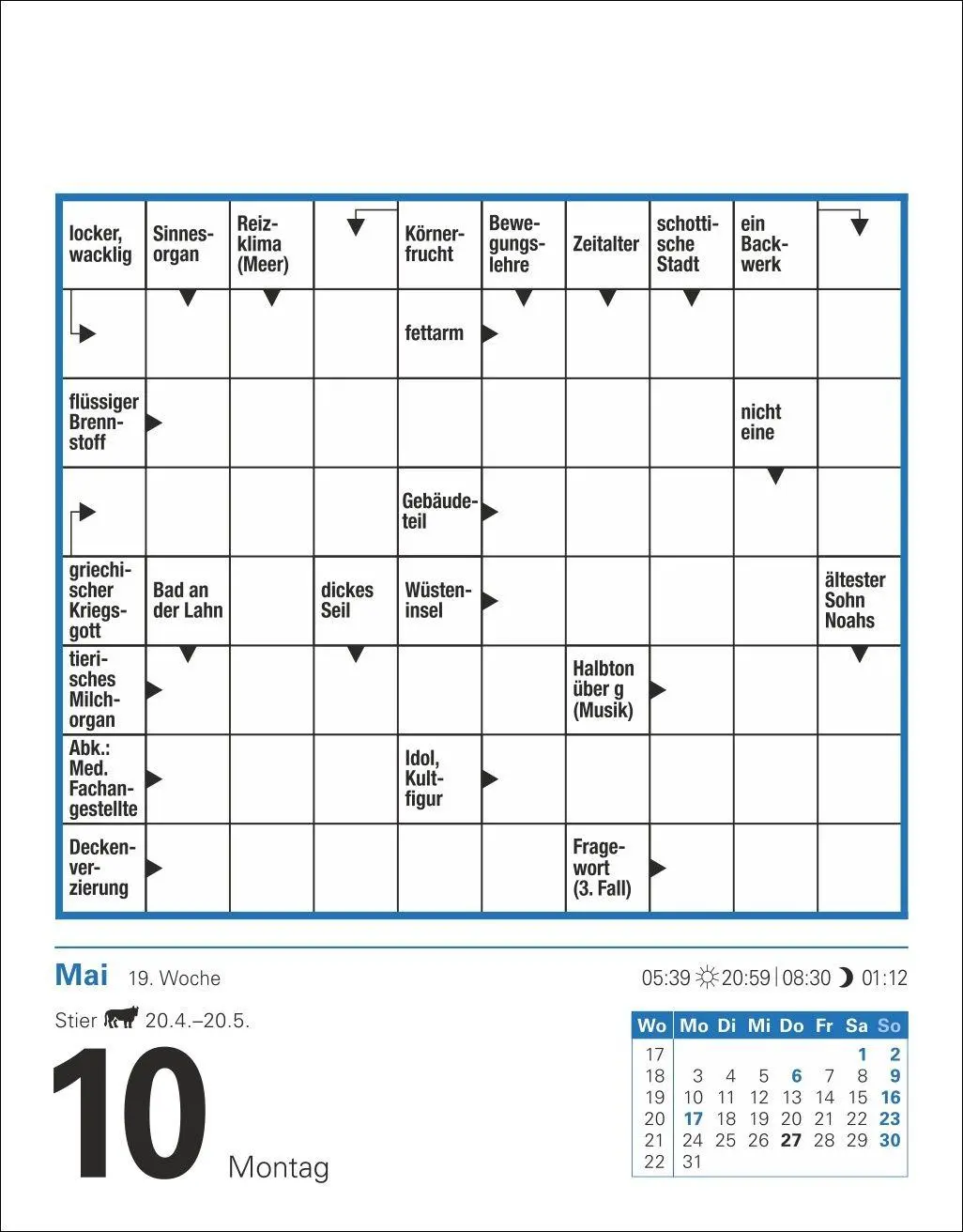 Bild: 9783840038518 | Kreuzworträtsel Tagesabreißkalender 2027 | Stefan Krüger | Kalender