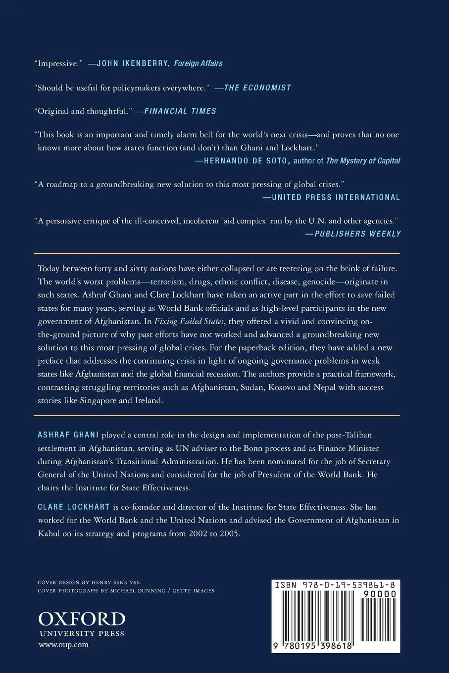 Rückseite: 9780195398618 | Fixing Failed States | A Framework for Rebuilding a Fractured World