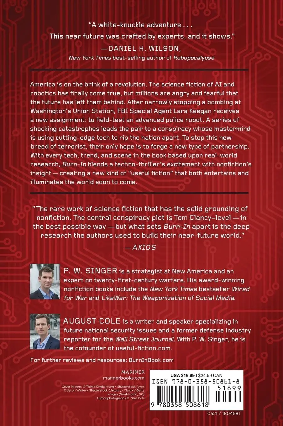 Rückseite: 9780358508618 | Burn-In | A Novel of the Real Robotic Revolution | P W Singer (u. a.)