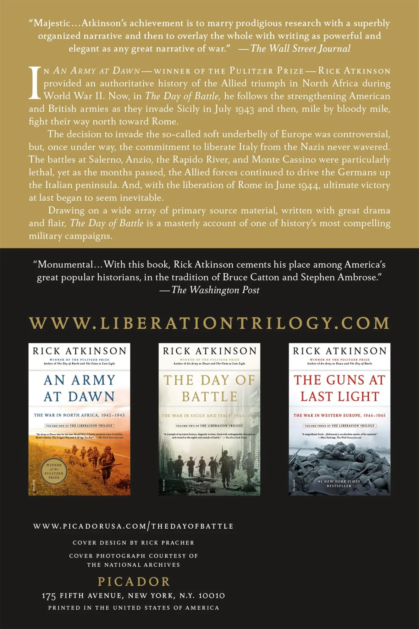Rückseite: 9780805088618 | Day of Battle | Rick Atkinson | Taschenbuch | Kartoniert / Broschiert