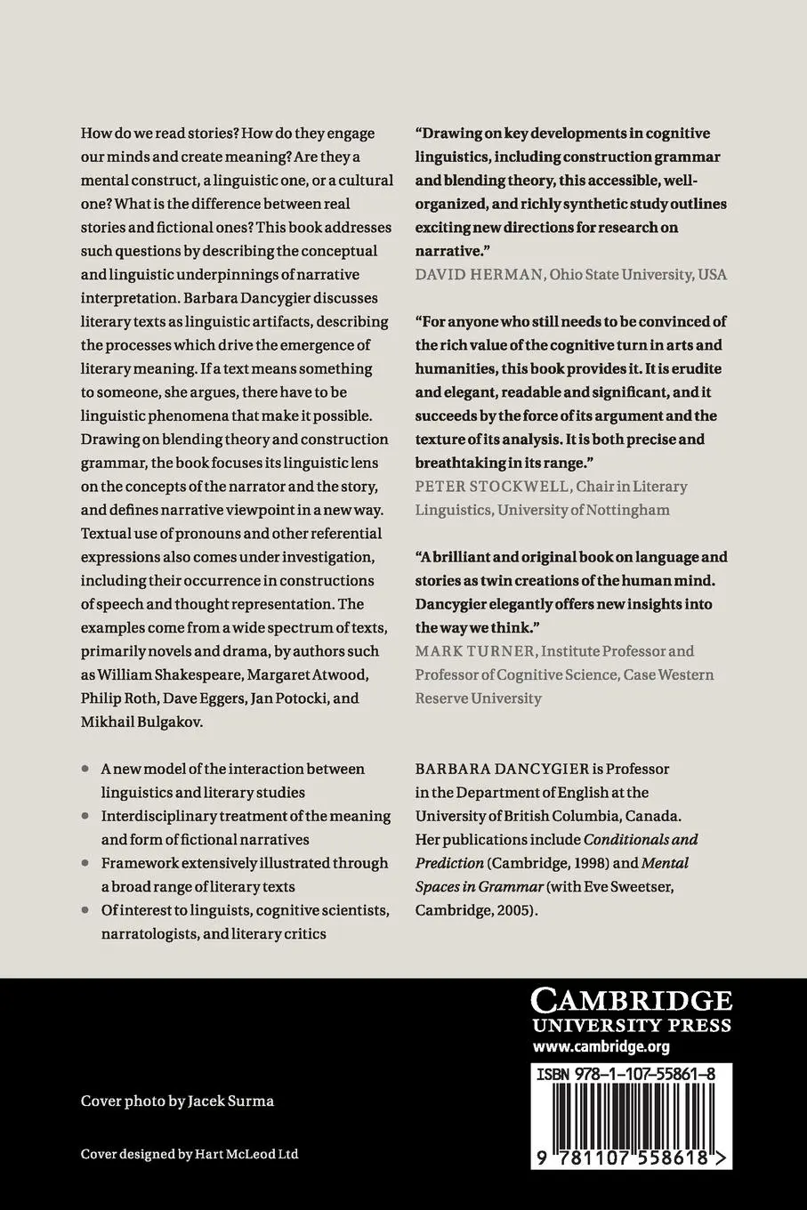 Rückseite: 9781107558618 | The Language of Stories | Barbara Dancygier | Taschenbuch | Englisch