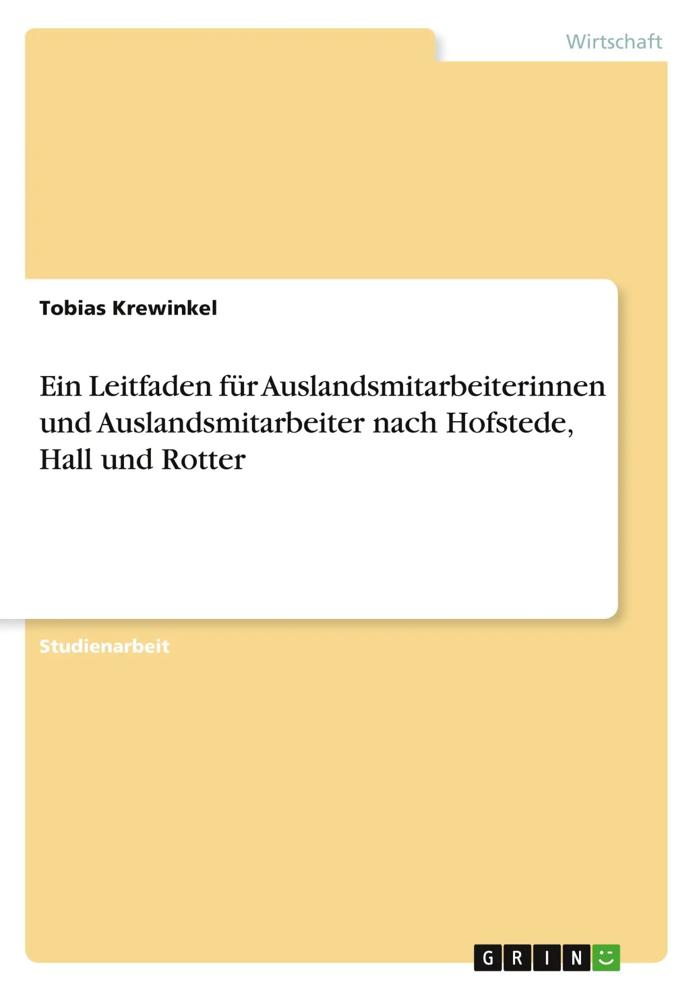 Cover: 9783346568618 | Ein Leitfaden für Auslandsmitarbeiterinnen und Auslandsmitarbeiter...