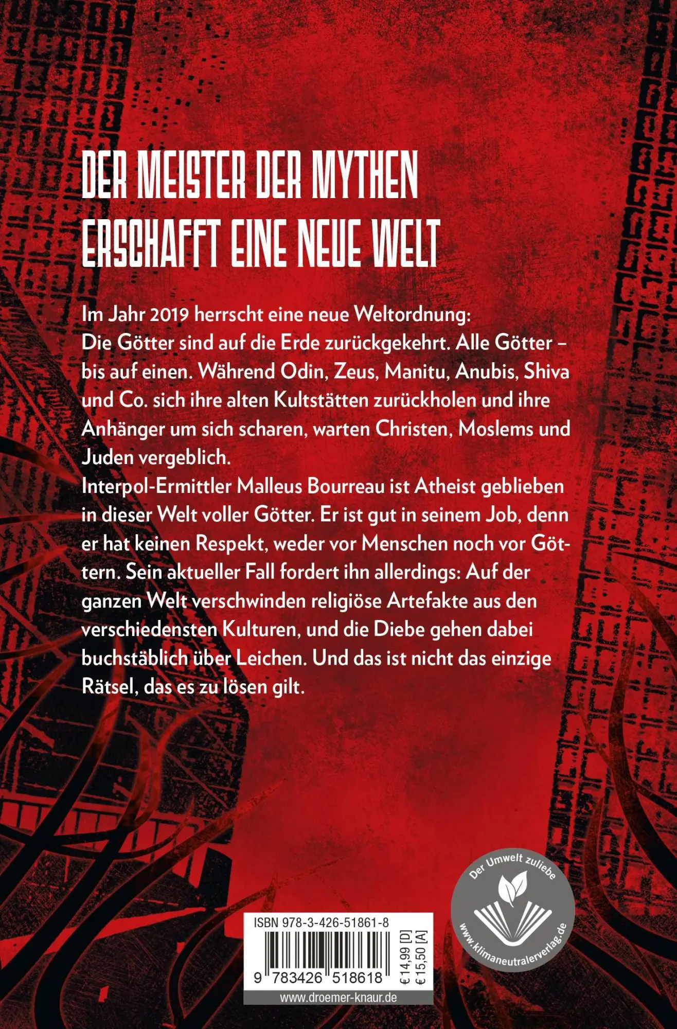 Rückseite: 9783426518618 | AERA - Die Rückkehr der Götter | Markus Heitz | Taschenbuch | 784 S.