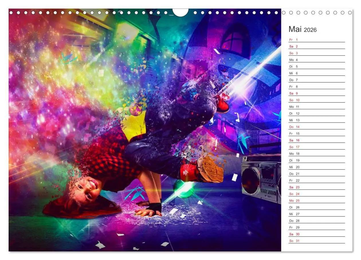 Bild: 9783457998618 | Break Dance (Wandkalender 2026 DIN A3 quer), CALVENDO Monatskalender
