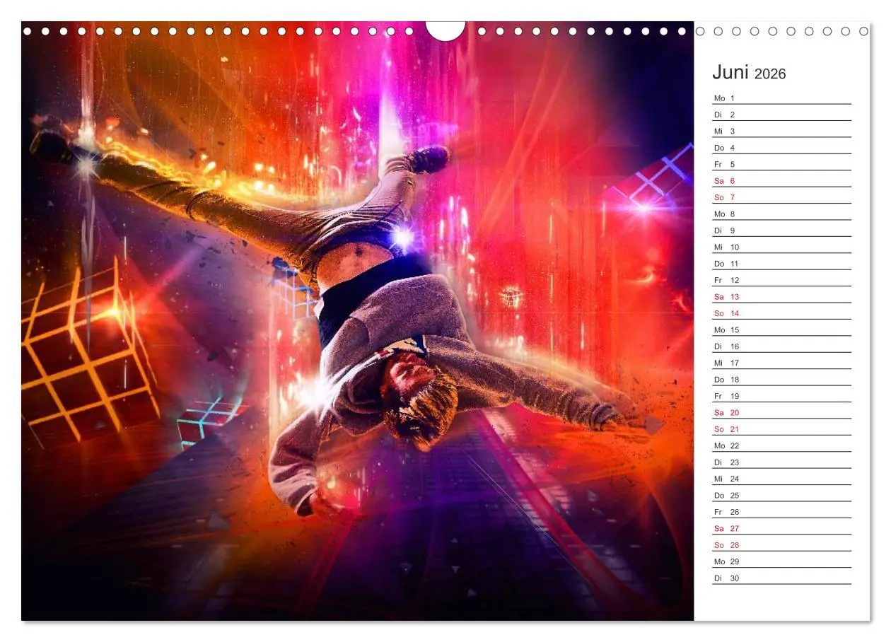 Bild: 9783457998618 | Break Dance (Wandkalender 2026 DIN A3 quer), CALVENDO Monatskalender