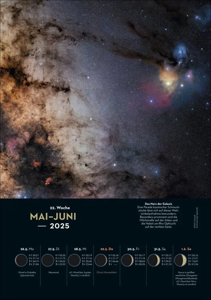 Bild: 9783840028618 | KOSMOS Himmelsjahr 2025 | Hans-Ulrich Keller | Kalender | Deutsch