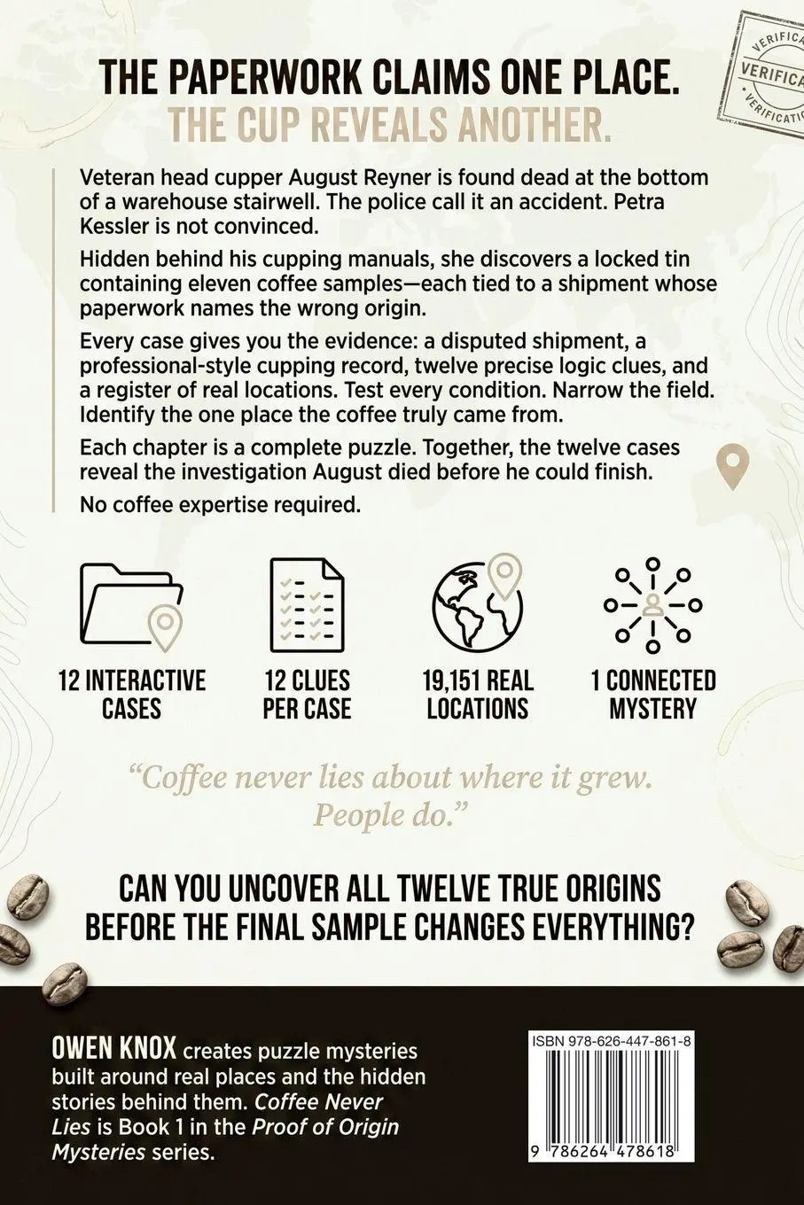 Rückseite: 9786264478618 | Coffee Never Lies | Owen Knox | Taschenbuch | Englisch | 2026