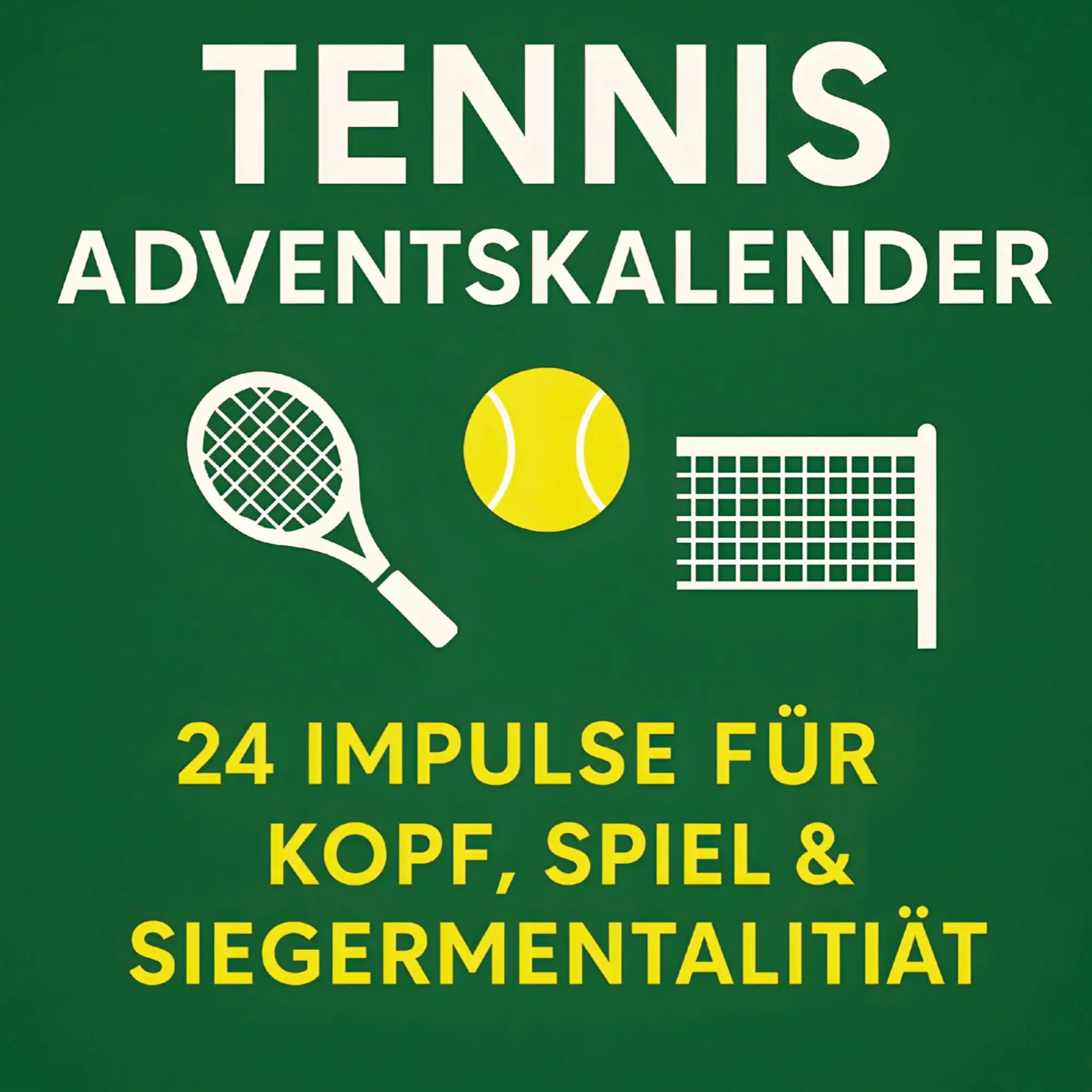 Cover: 9789403838618 | Tennis Adventskalender 24 Impulse für Kopf, Spiel und Siegermentalität
