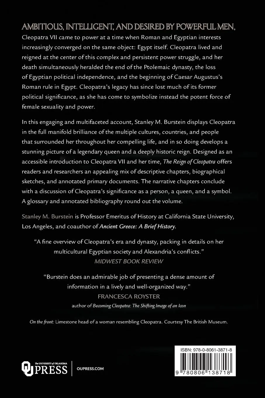 Rückseite: 9780806138718 | The Reign of Cleopatra | Stanley Burstein | Taschenbuch | Englisch