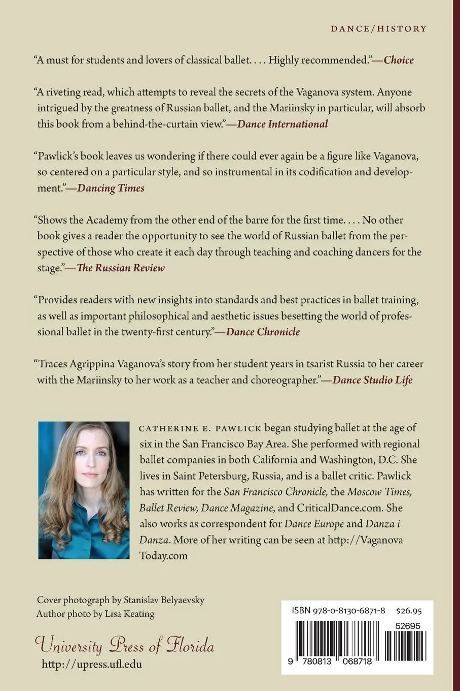 Rückseite: 9780813068718 | Vaganova Today | The Preservation of Pedagogical Tradition | Pawlick
