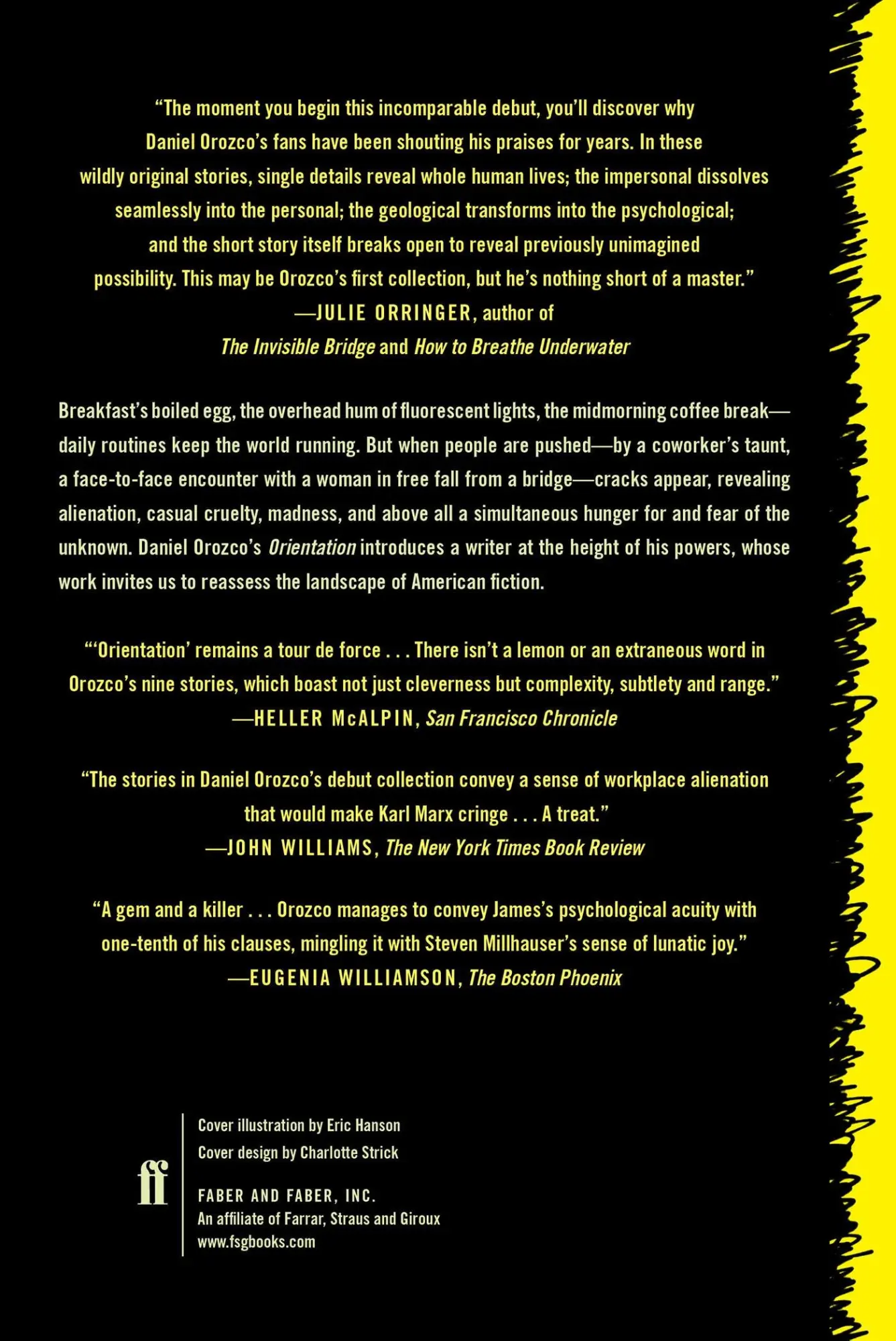 Rückseite: 9780865478718 | Orientation and Other Stories | Daniel Orozco | Taschenbuch | Englisch