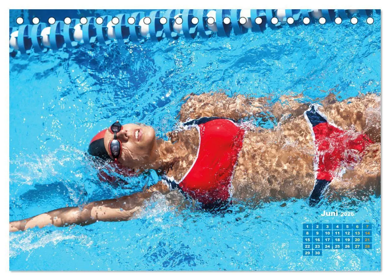 Bild: 9783457508718 | Schwimmen: Sport auf blauen Bahnen (Tischkalender 2026 DIN A5...