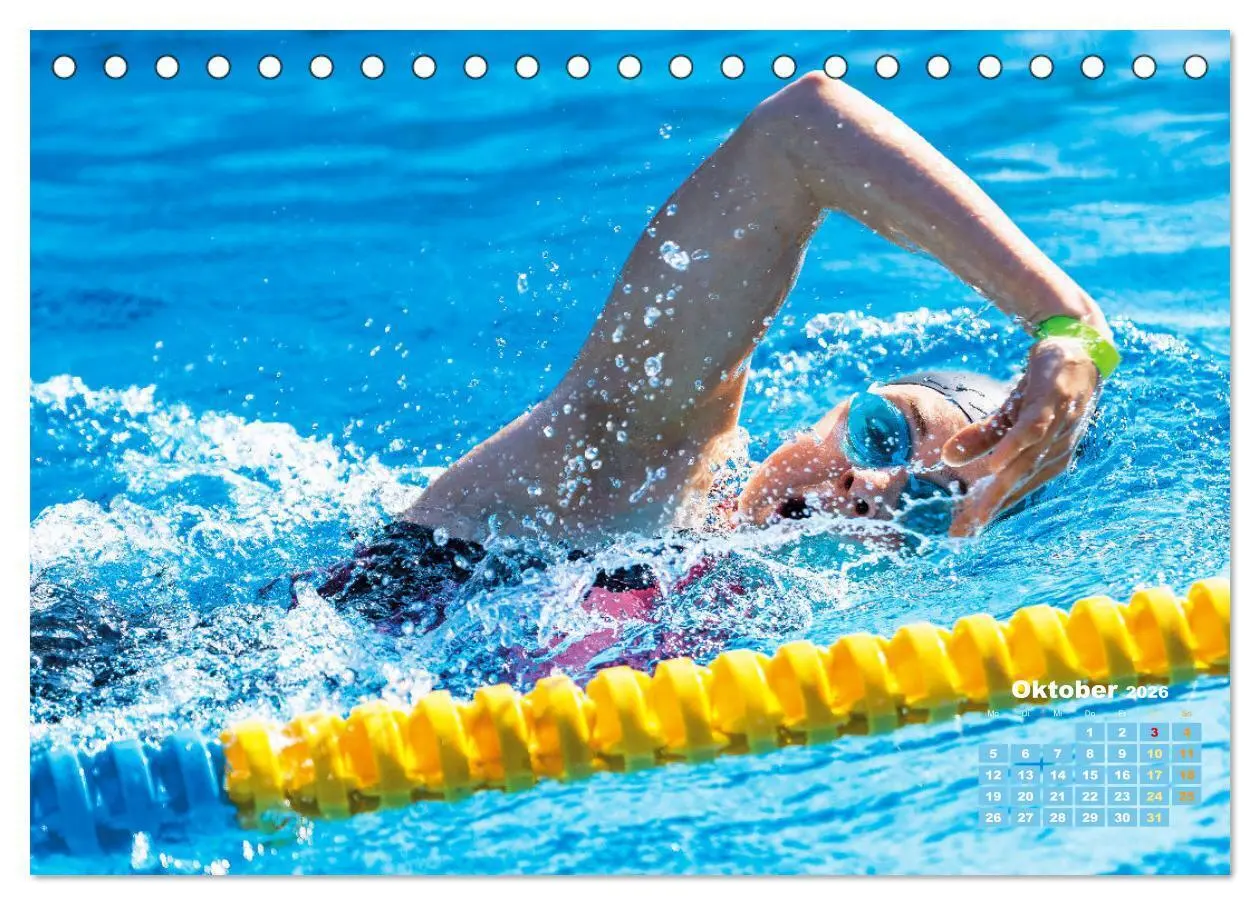 Bild: 9783457508718 | Schwimmen: Sport auf blauen Bahnen (Tischkalender 2026 DIN A5...