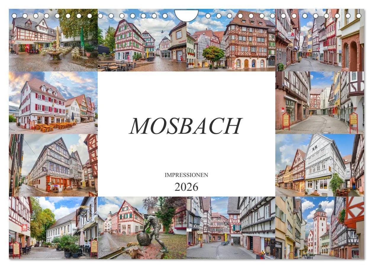 Cover: 9783457748718 | Mosbach Impressionen (Wandkalender 2026 DIN A4 quer), CALVENDO...