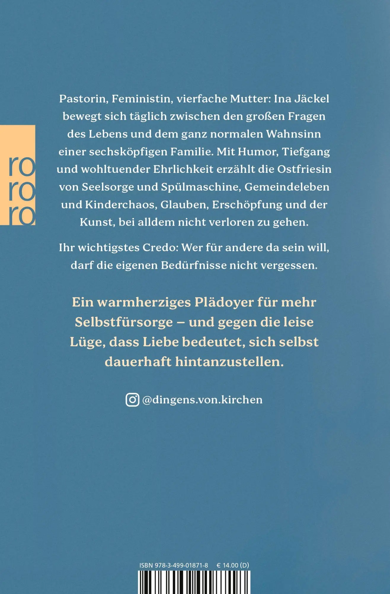 Rückseite: 9783499018718 | Der Sinn wohnt neben dem Chaos | Ina Jäckel | Taschenbuch | 288 S.