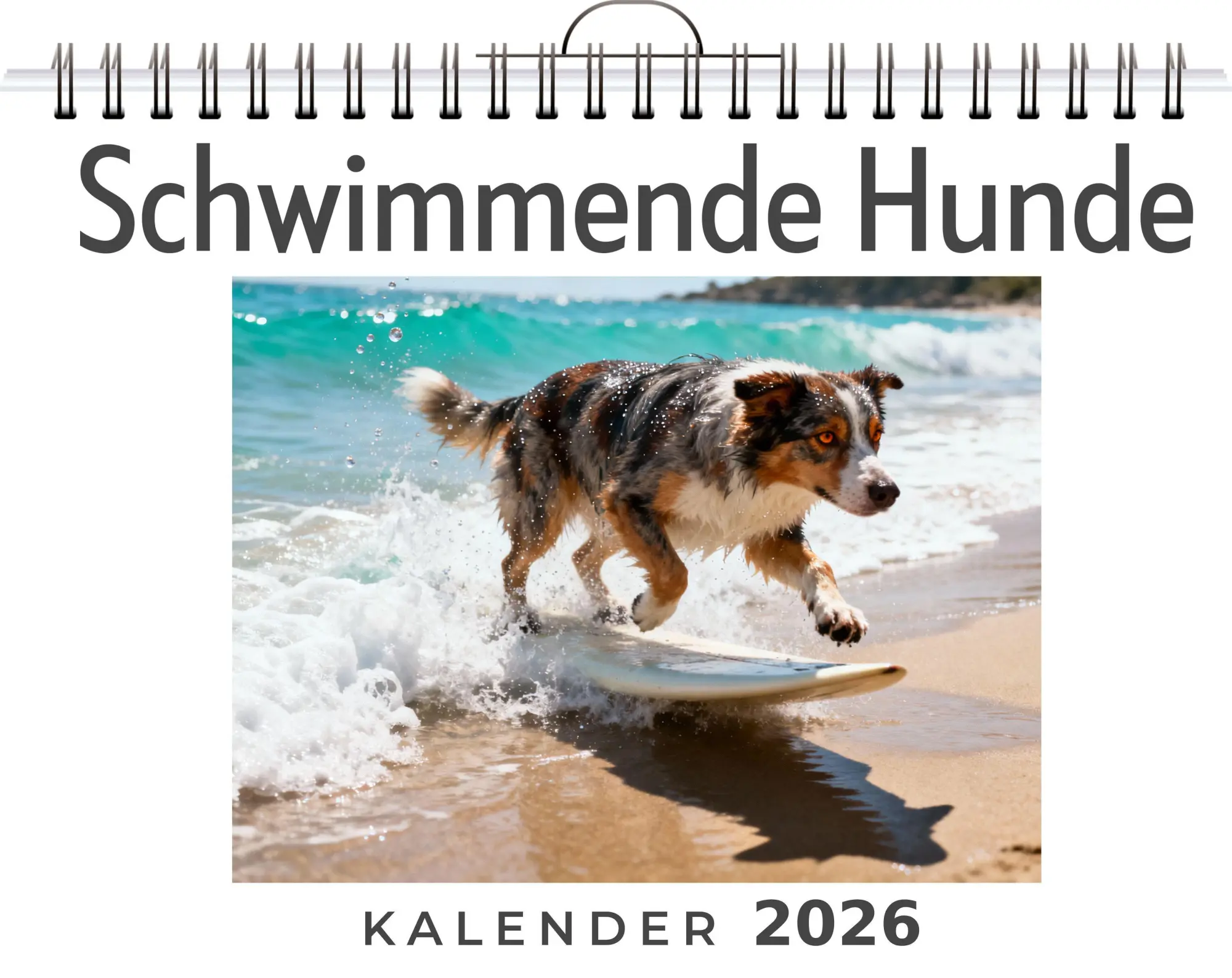 Cover: 9783695348718 | Schwimmende Hunde | Olivia Koch | Kalender | Deutsch | 2026 | FlipFlop