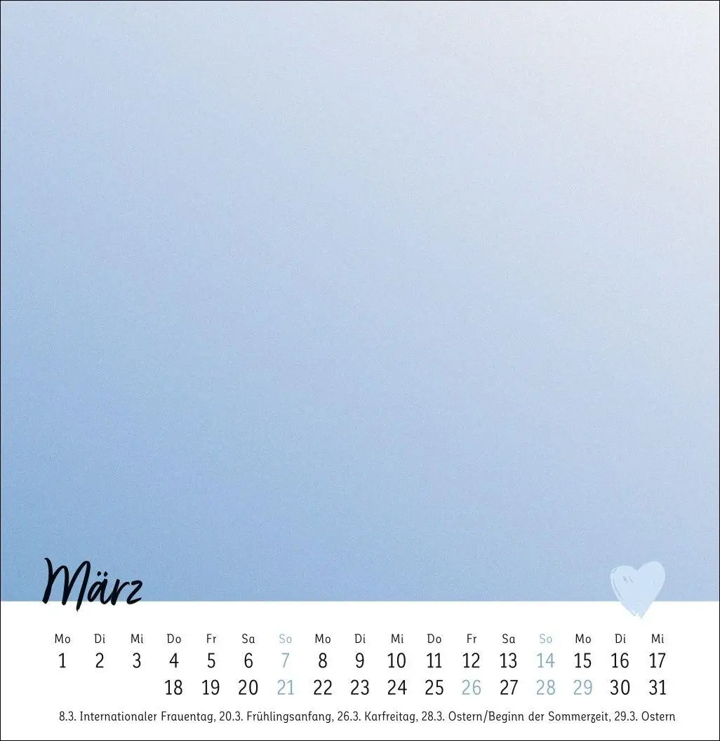 Bild: 9783756418718 | Kreativkalender zum Aufstellen Mit Liebe gemacht 2027 | Kalender